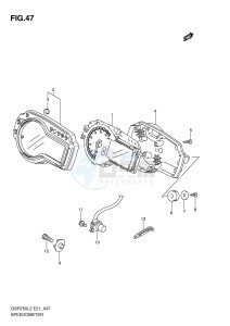 GSR750 (E21) drawing SPEEDOMETER (GSR750AL2 E21)