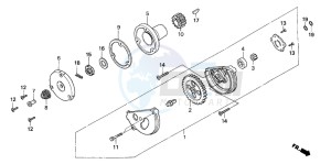 XR125L drawing OIL PUMP