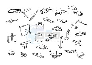 ATLANTIS O2 TWO CHIC - 50 cc drawing WORKSHOP SERVICE TOOLS