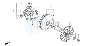 SH150 125 drawing DRIVE FACE