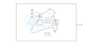 CBR600RRB drawing RR FENDER