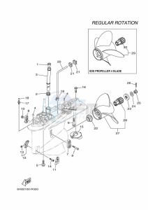 F225HETX drawing PROPELLER-HOUSING-AND-TRANSMISSION-2