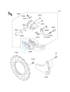 KL 650 E [KLR650] (E8F-E9F) E9F drawing REAR BRAKE