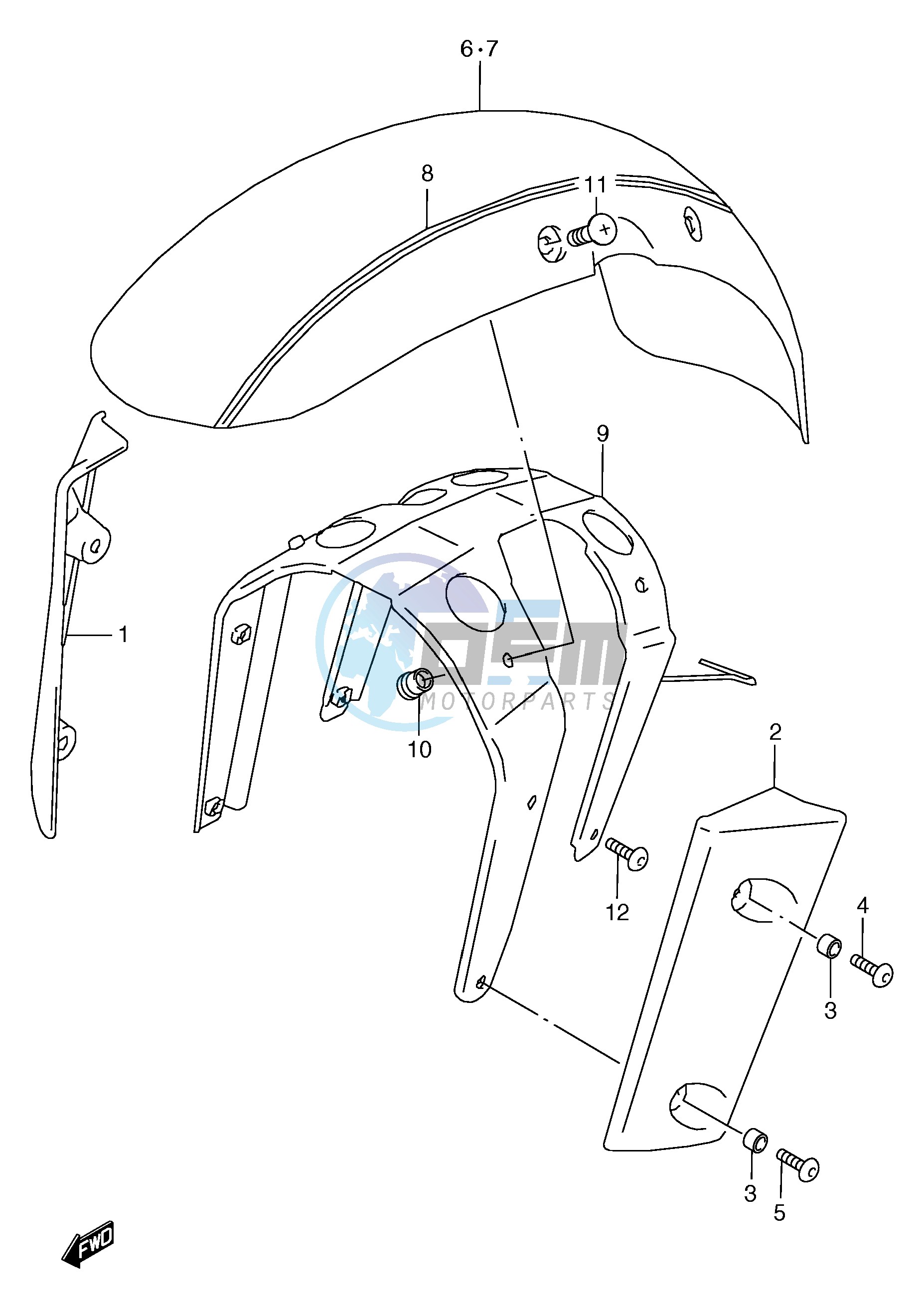 FRONT FENDER (MODEL Y)