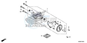 MSX125D MSX125 UK - (E) drawing OIL PUMP