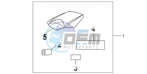 REAR SEAT COWL CANDY TAHITIAN BLUE