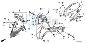 TRX700XX9 Australia - (U) drawing FRONT FENDER