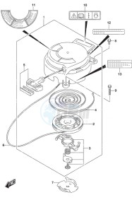 DF 2.5 drawing Recoil Starter