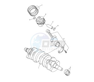 XJ6-N SP 600 drawing CRANKSHAFT AND PISTON