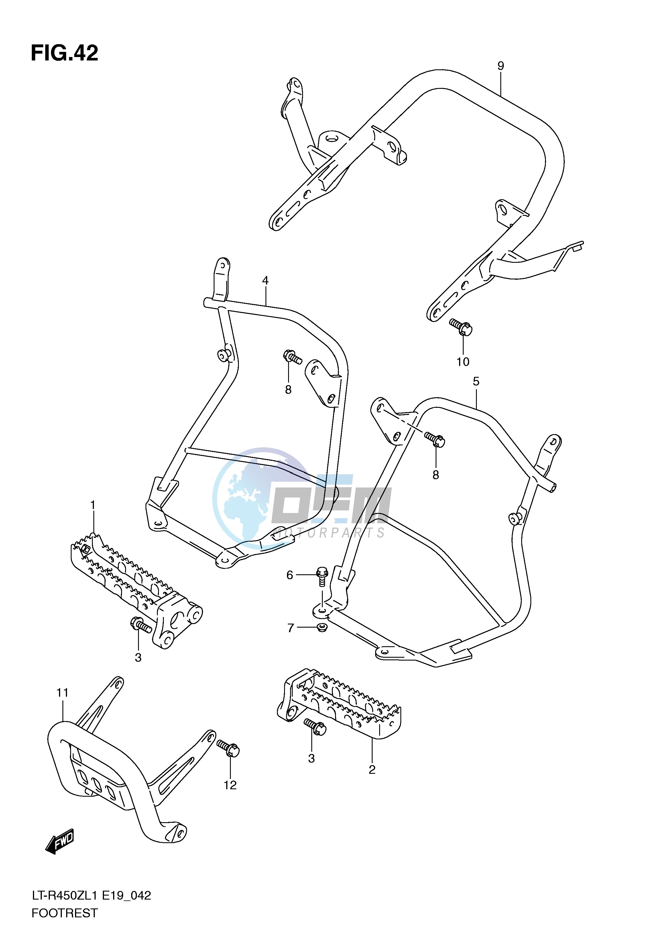 FOOTREST (LT-R450ZL1 E19)