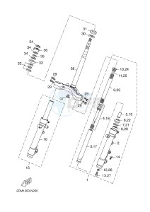 YPR125R XMAX 125 EVOLIS 125 (2DM3) drawing STEERING