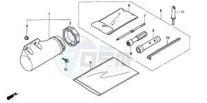 TRX300EX FOURTRAX 300 EX drawing TOOLS