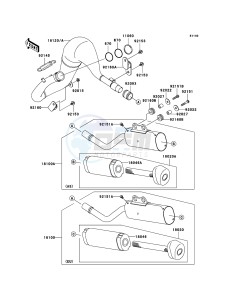 KX65 KX65A7F EU drawing Muffler(s)