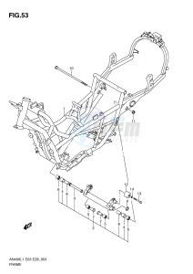 AN400 (E3-E28) Burgman drawing FRAME (AN400ZAL1 E28)