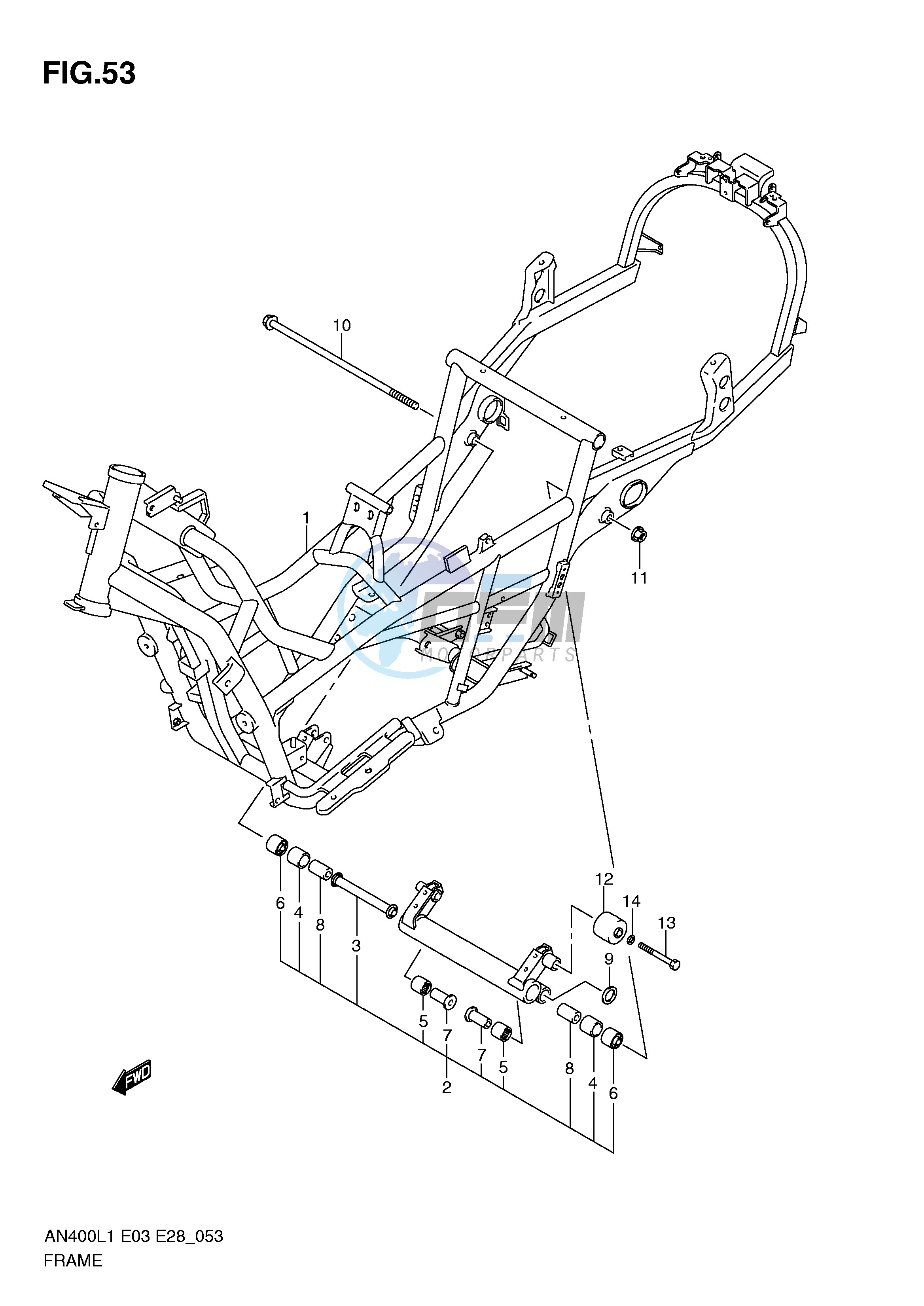 FRAME (AN400ZAL1 E28)