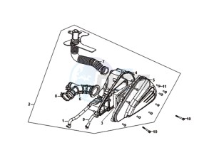 ORBIT III 125 (L8) EU EURO4 drawing AIR FILTER