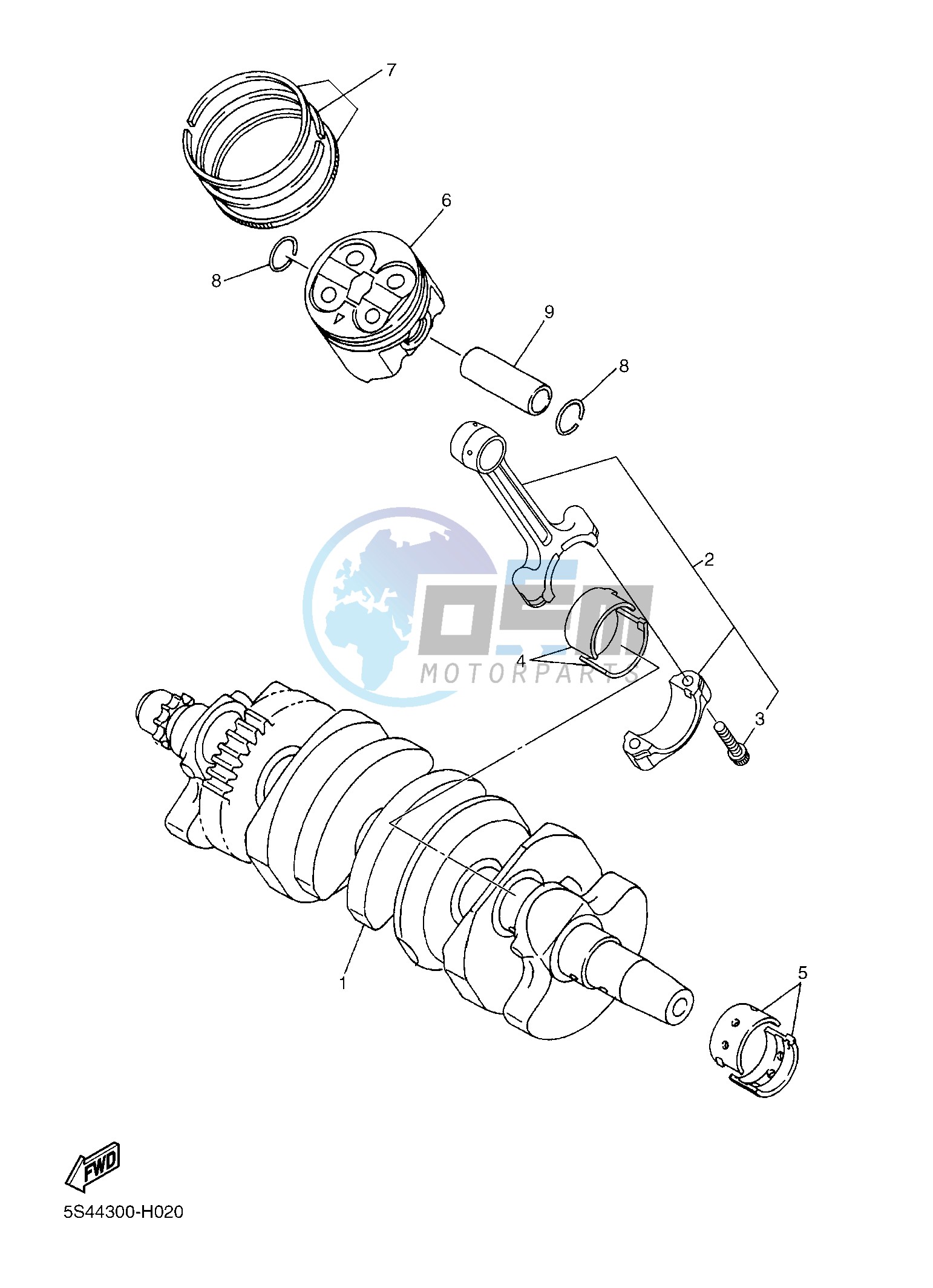 CRANKSHAFT & PISTON