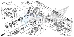 TRX420FM2H Europe Direct - (ED) drawing REAR FINAL GEAR