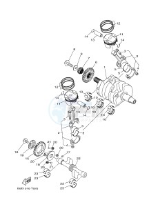 YZF-R25A 249 (BS82) drawing CRANKSHAFT & PISTON