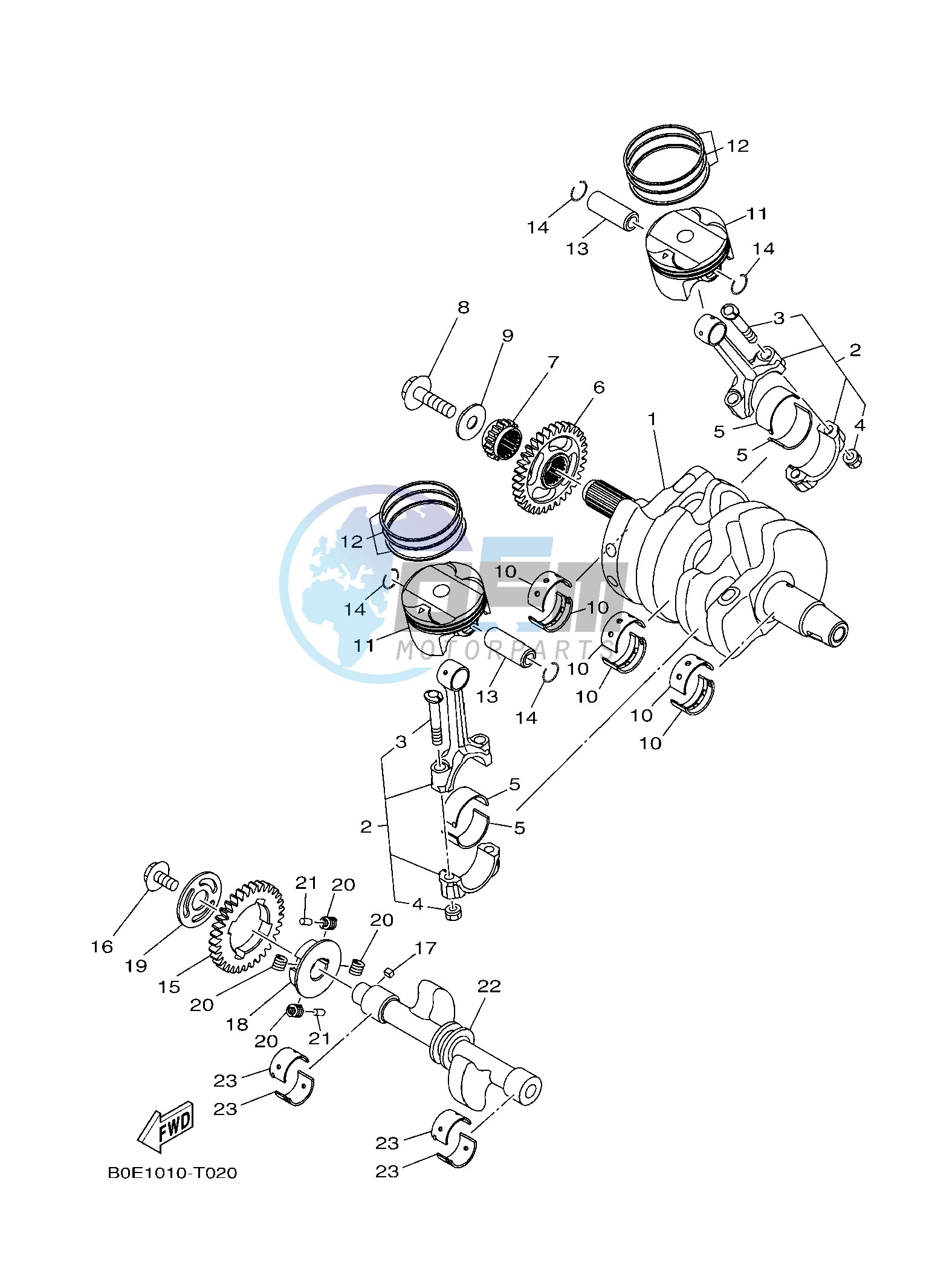 CRANKSHAFT & PISTON