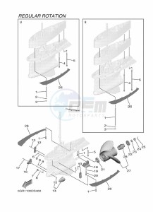 XF375NSA-2018 drawing PROPELLER-HOUSING-AND-TRANSMISSION-3