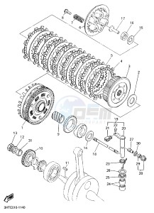 SR400 (2RD1) drawing CLUTCH