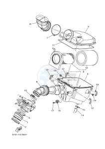 YFM700FWAD YFM70GPAJ GRIZZLY 700 EPS (B1AD) drawing INTAKE