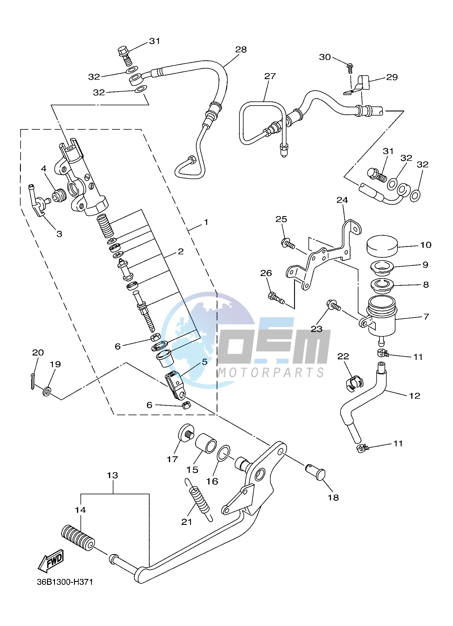 REAR MASTER CYLINDER