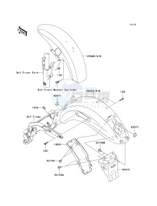 VN 1600 B [VULCAN 1600 MEAN STREAK] (B1-B2) [VULCAN 1600 MEAN STREAK] drawing FENDERS