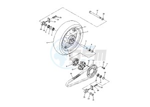 FZ6 NS 600 drawing REAR WHEEL