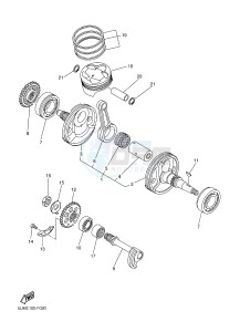 YZF-R6 600 R6 (1HCA 1HCB 1HCC) drawing CRANKSHAFT & PISTON