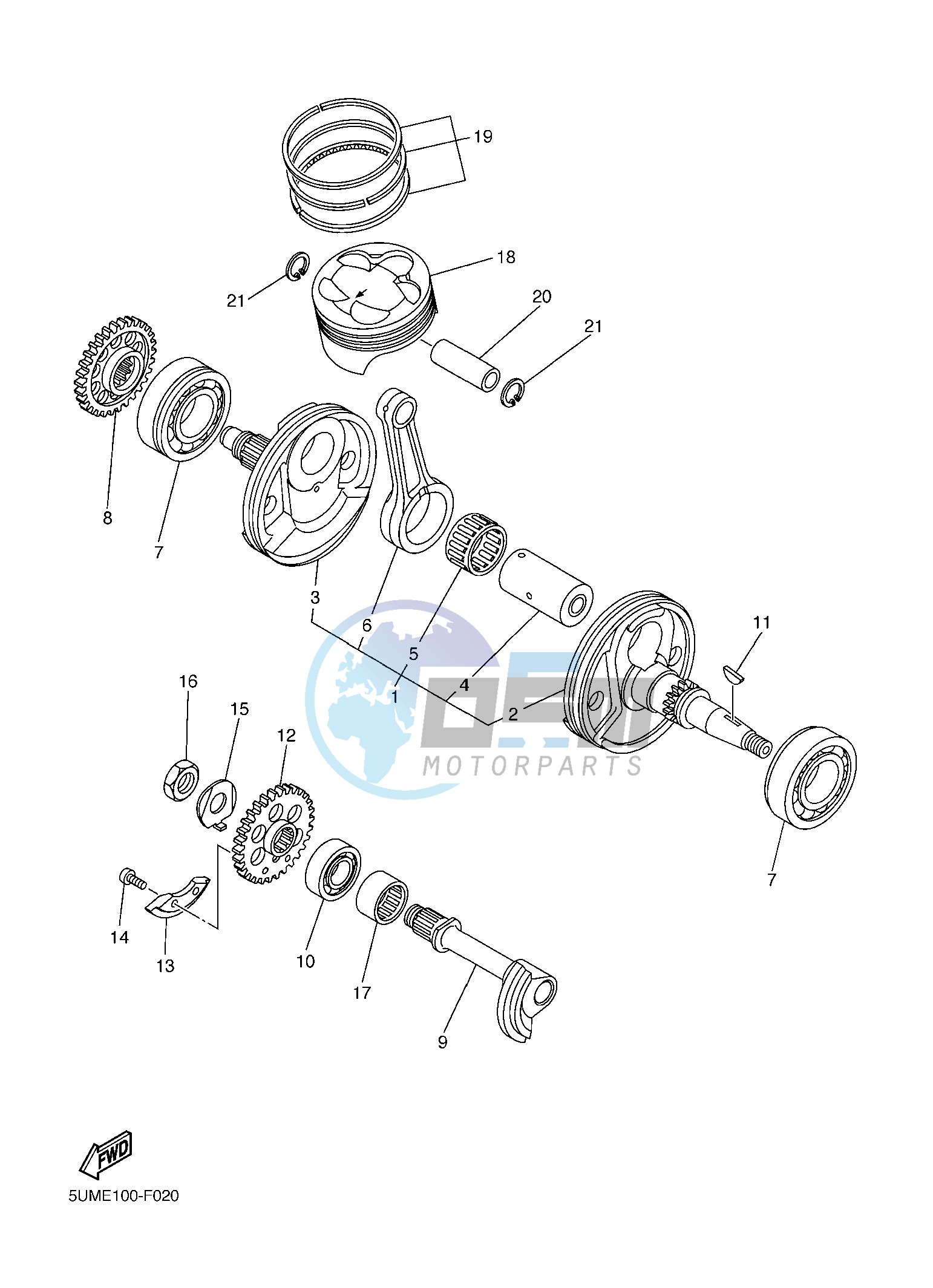 CRANKSHAFT & PISTON