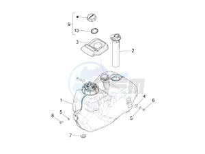 BV 350 ST 4T 4V IE ABS E4 (NAFTA) drawing Fuel tank