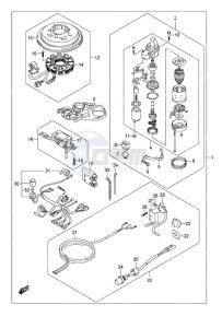 DF 9.9A drawing Starting Motor w/Manual Starter