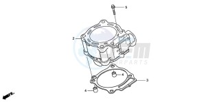 CRF250X drawing CYLINDER