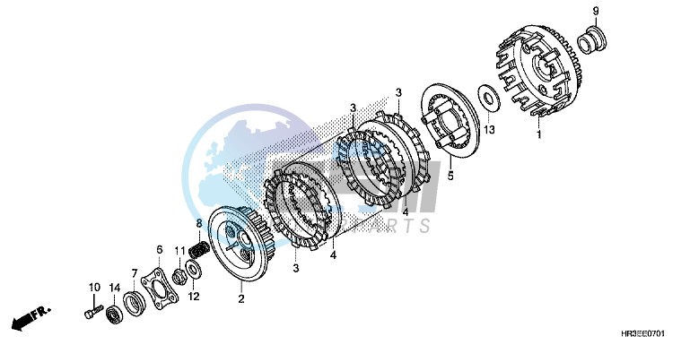 CLUTCH (TRX420FE1/FM1/FM2/TE1/TM1)