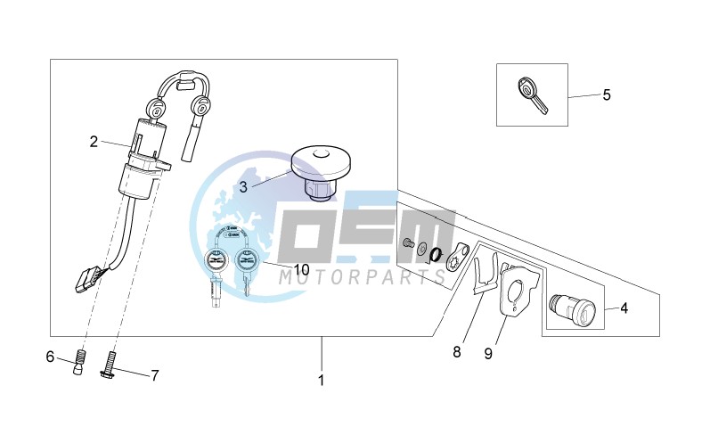 Lock hardware kit