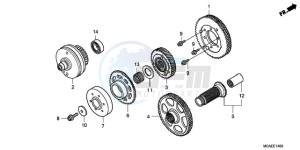 GL18009 Australia - (U) drawing PRIMARY DRIVE GEAR