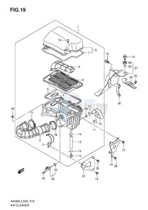 AN400 BURGMAN EU-UK drawing AIR CLEANER