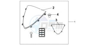 CBR1000RR9 Australia - (U / MK) drawing WINDSCREEN CLEAR