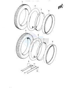 KM 100 A (A1 till A7) drawing WHEELS_TIRES