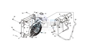 MAXSYM 400I (L8) EU drawing RADIATOR / HOSES