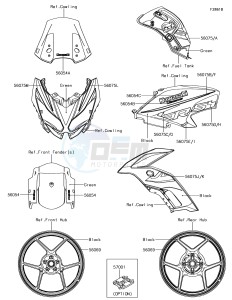 VERSYS 650 ABS KLE650FHFA XX (EU ME A(FRICA) drawing Decals(Green)