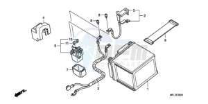 CBR1000RRA UK - (E / MKH) drawing BATTERY (CBR1000RR)