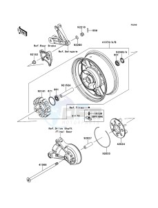 1400GTR_ABS ZG1400CDF FR GB XX (EU ME A(FRICA) drawing Rear Hub