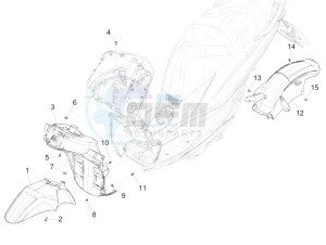 Medley 125 4T ie ABS E4 (EMEA) drawing Wheel housing - Mudguard