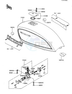 KZ 440 G (G1) drawing FUEL TANK