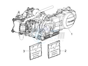 GTV 250 ie USA drawing Engine assembly