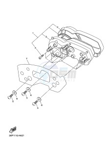 XJ6FA 600 DIVERSION F (ABS) (1DGC 1DGD) drawing METER