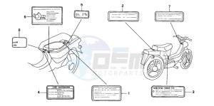 PK50S drawing CAUTION LABEL